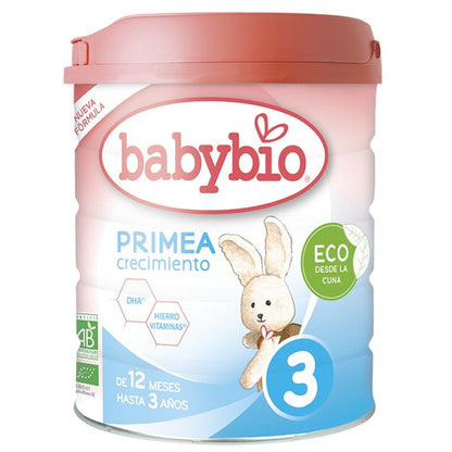 Ökologische Wachstumsmilchnahrung Primea 3 (Babys von 12 Monaten bis 3 Jahren) Babybio 800 g