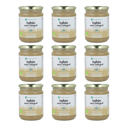 Pack 9x Tahín Semi Integral ECO Planeta Huerto 350g