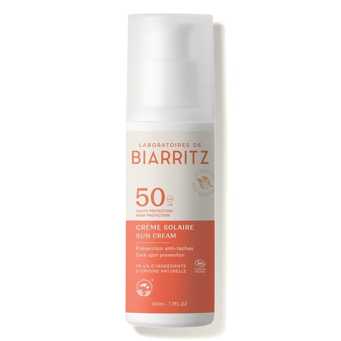 Crème solaire visage SPF 50 Laboratoires Biarritz 50 ml