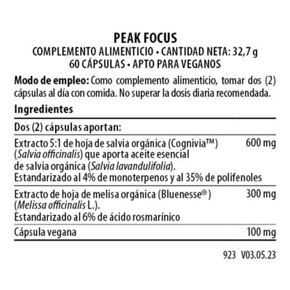 Peak Focus BIO 60 vegane Kapseln