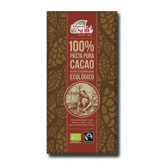 Solé Bio Pure 100% Pâte de Cacao Comprimés 90 g