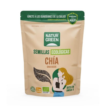 Organic Chia Seeds, NaturGreen, 500 g