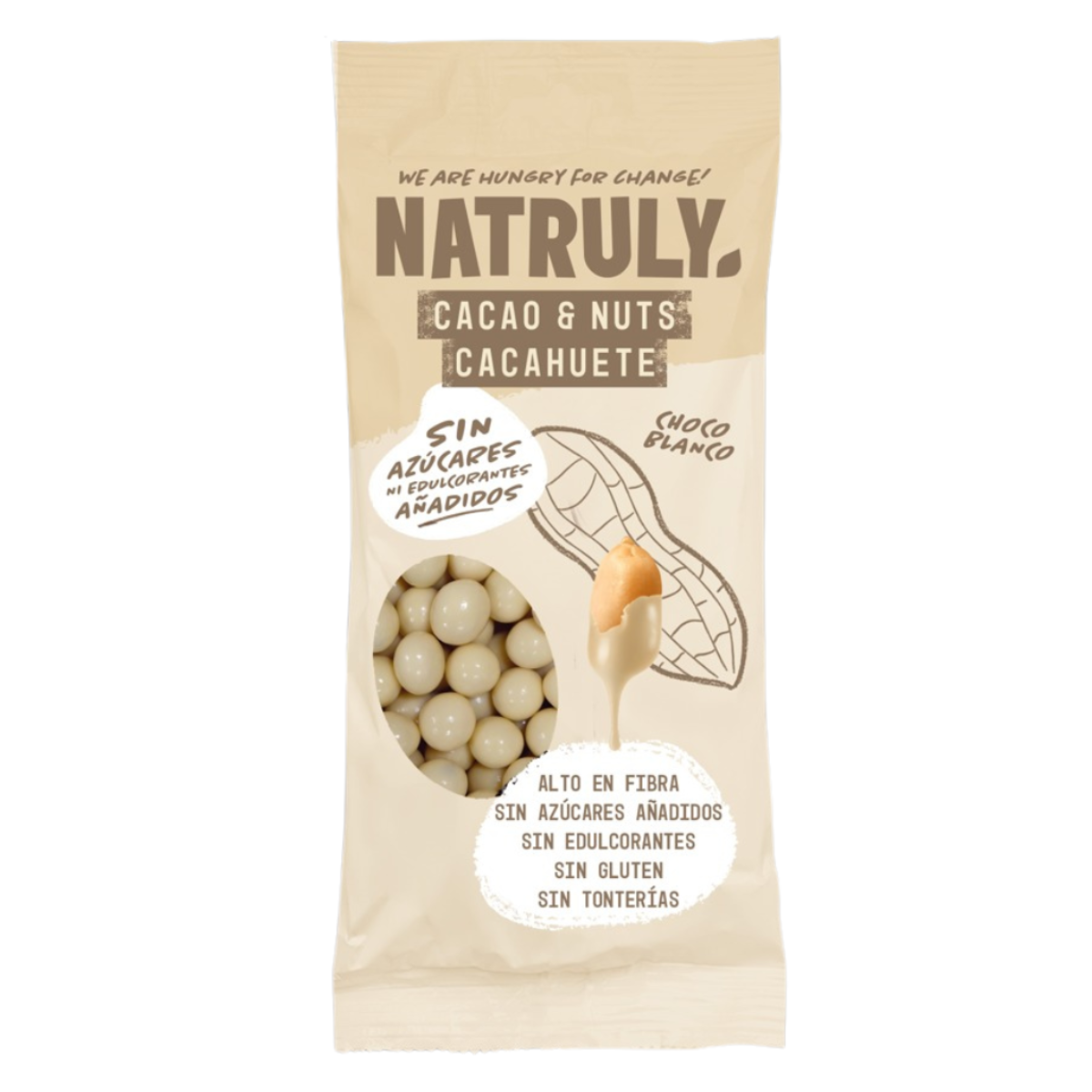 Natruly White Chocolate with Cocoa & Nuts 50 g