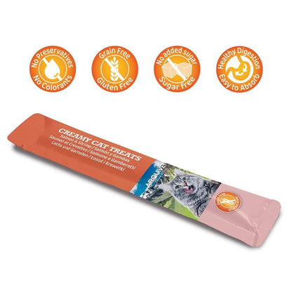 Creamy Cat Treats Creamy Salmon and Prawn Snack Arquivet 5x14 g