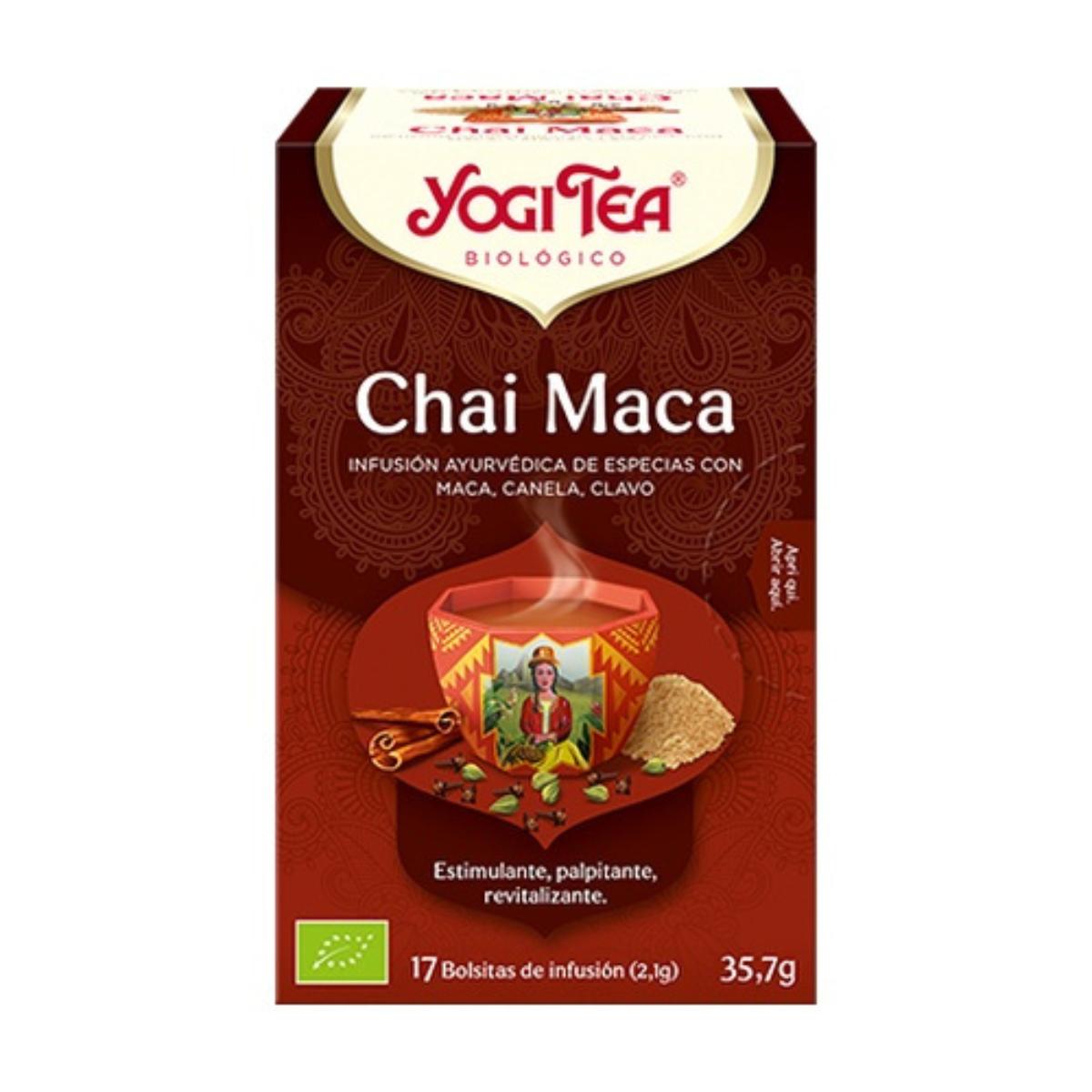 Thé Yogi Chai Maca Bio 17 sachets