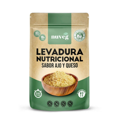 Levure nutritionnelle saveur ail et fromage Nuveg 125 g