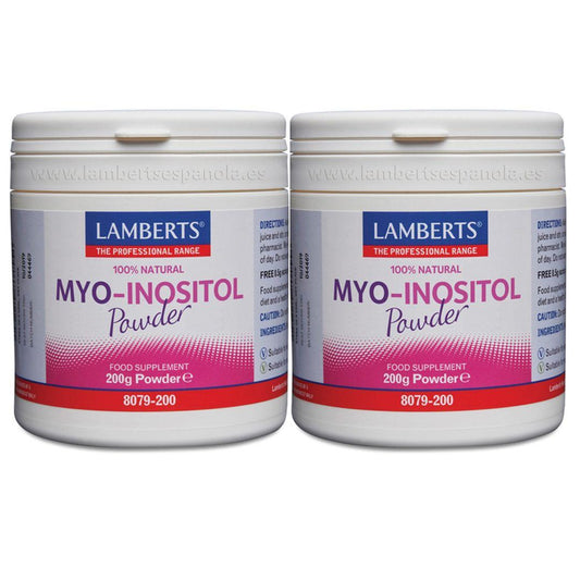 Pakket van 2 MYO Inositol poeder  Lamberts 200 g