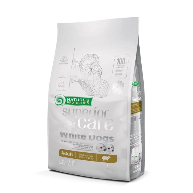 Nature's Protection White Dog Getreidefreies Futter Lamm für kleine Rassen 4 kg