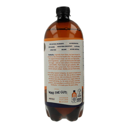 Bio-Kombucha-Getränk Ingwer und Zitrone Captain Kombucha 1 l
