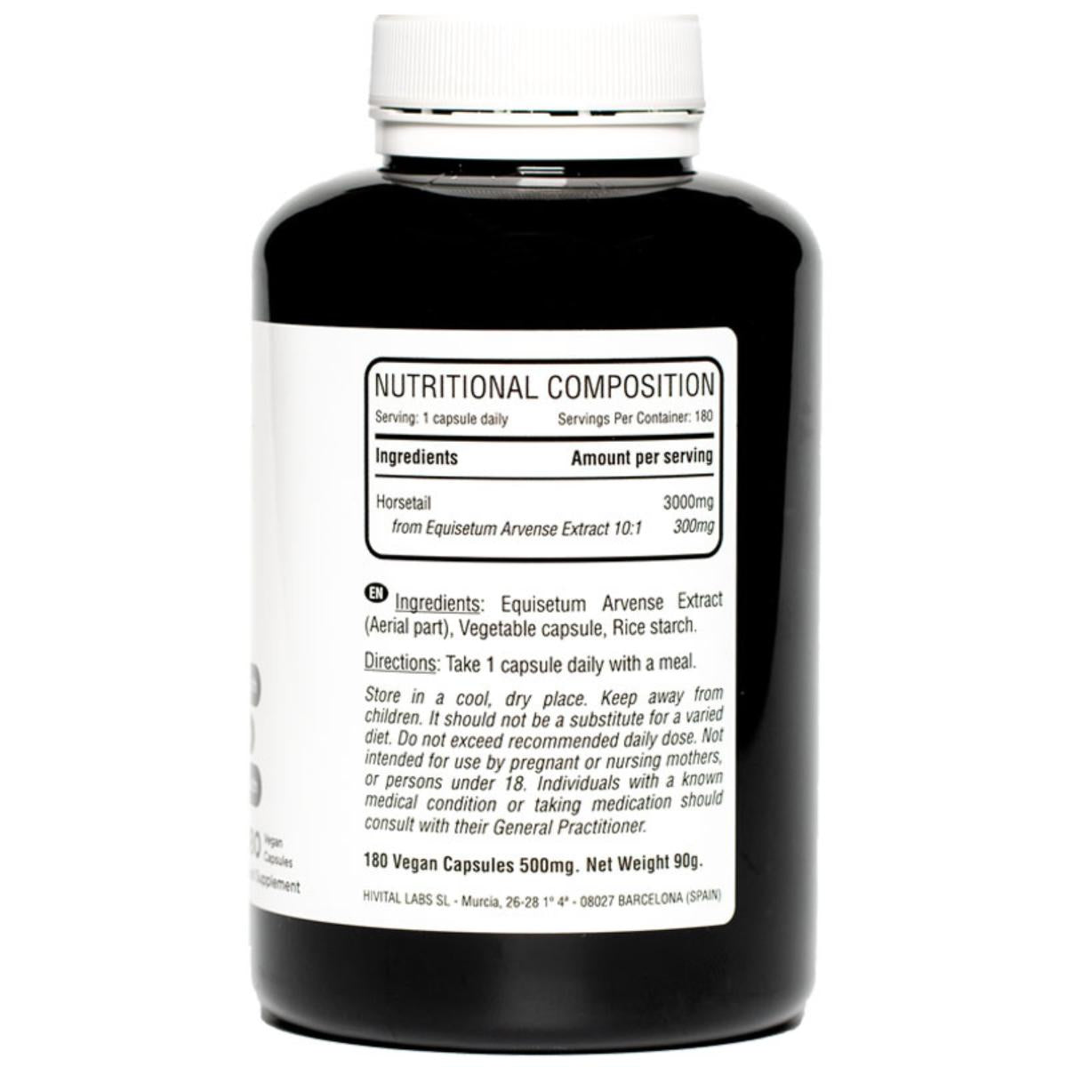 Horsetail 3000 mg 180 vegan capsules Hivital