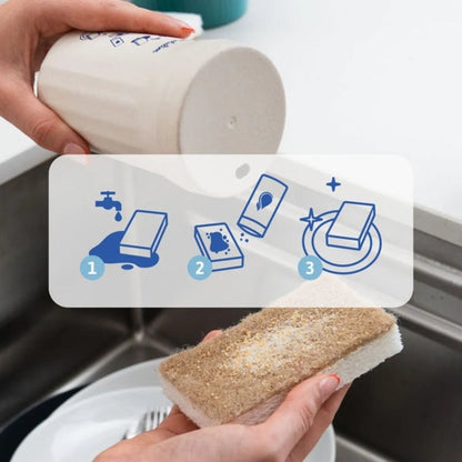 Afwaspoeder voor de hand Pack (bus + navulling) citroen Natulim