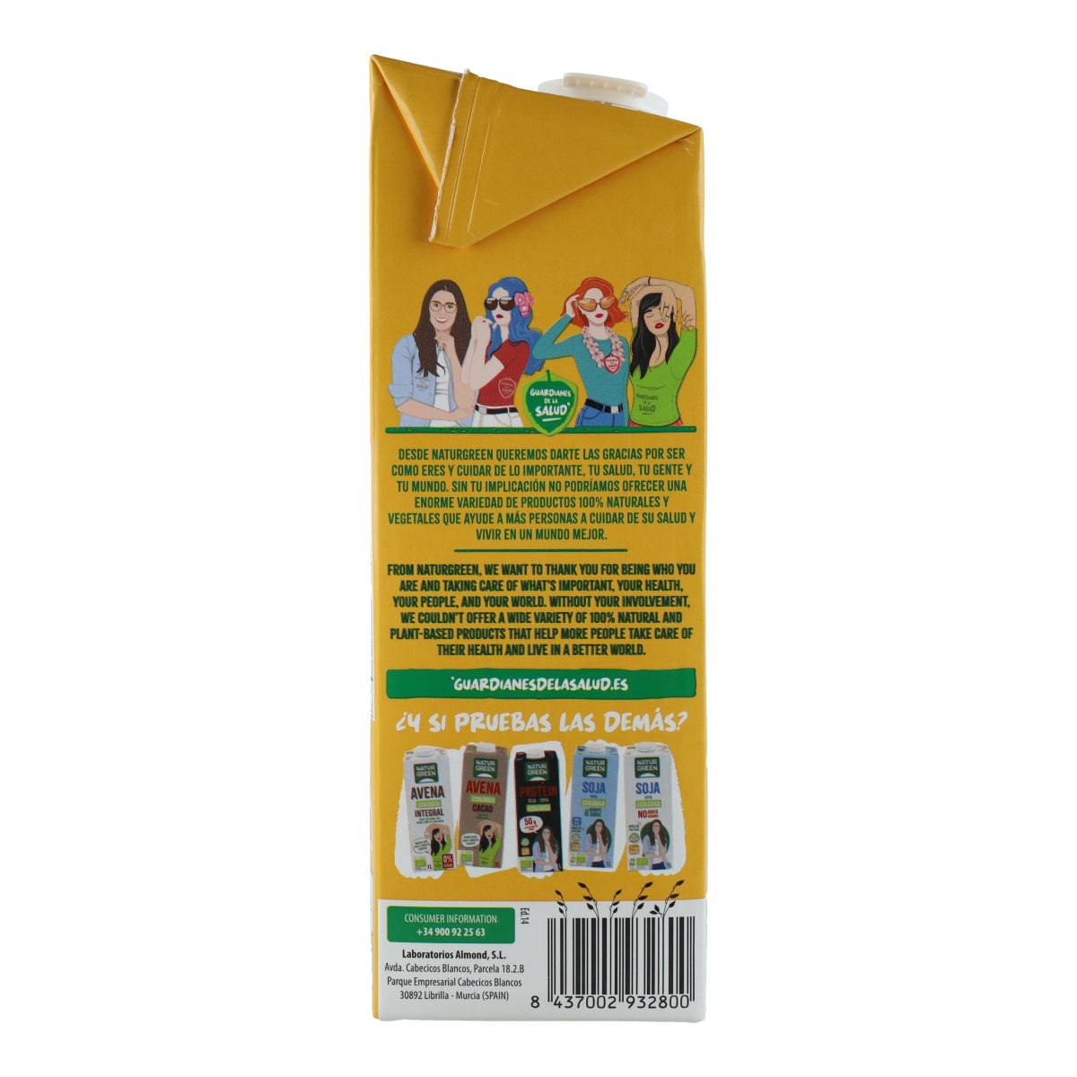 Haverdrank zonder toegevoegde suikers Bio NaturGreen 1 L