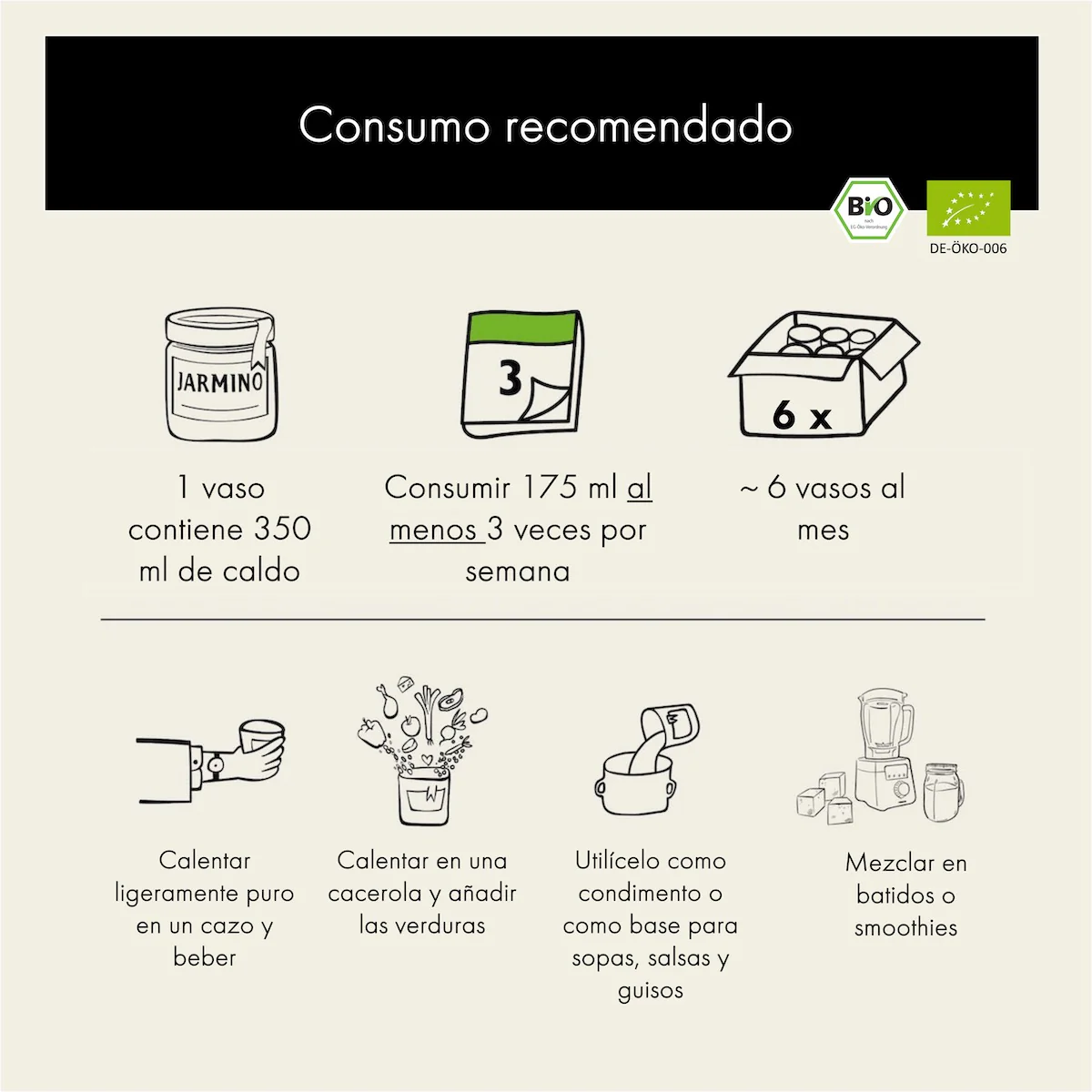 Bouillon d'os de bœuf Jarmino 350 ml