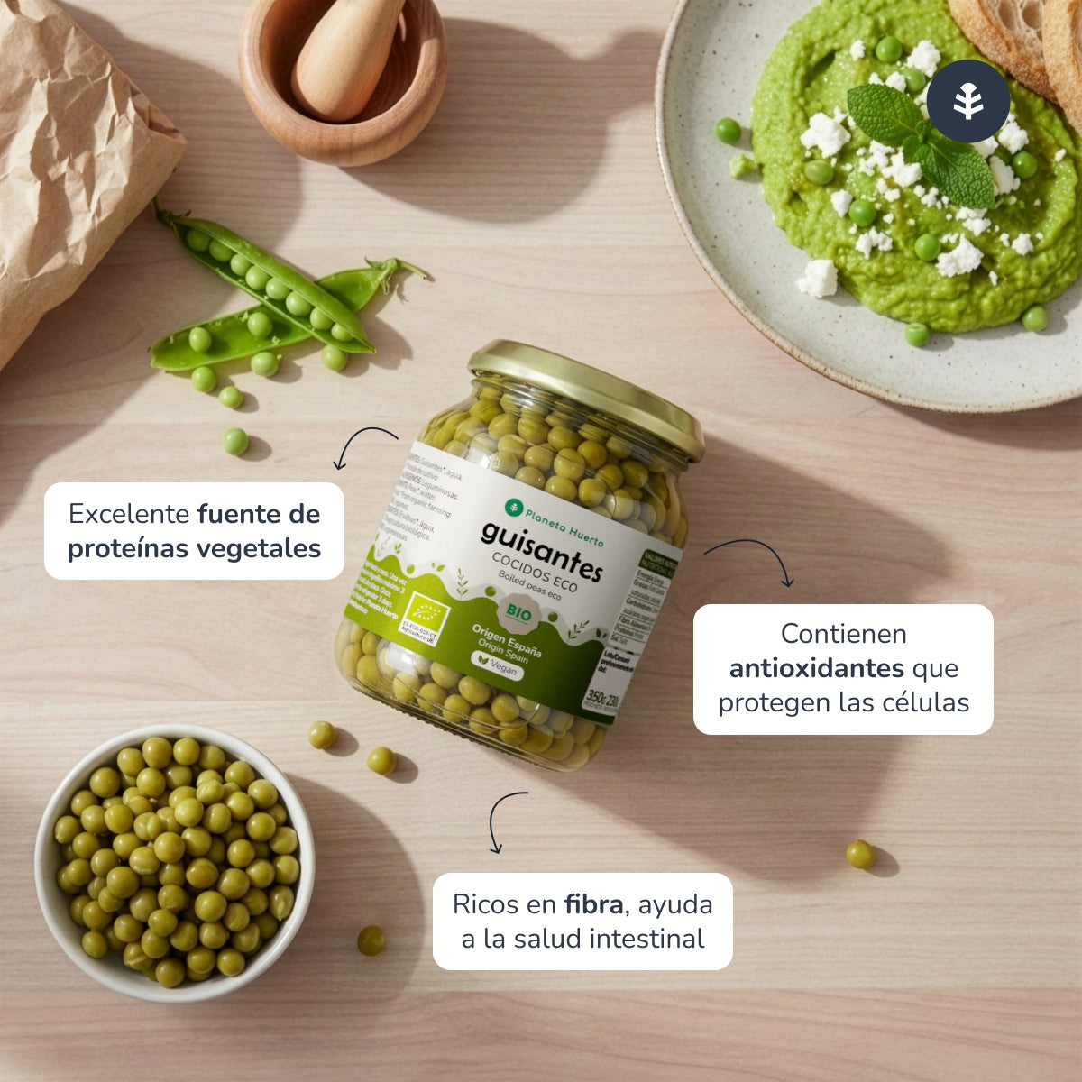 Guisantes ECO Planeta Huerto 320 g