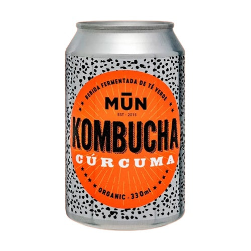 Kombucha kurkuma-sinaasappel blik ECO Mun 330 ml