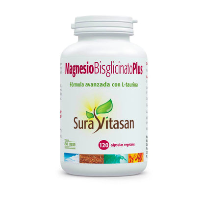 Bisglycinate de magnésium Plus 120 gélules Sura Vitasan