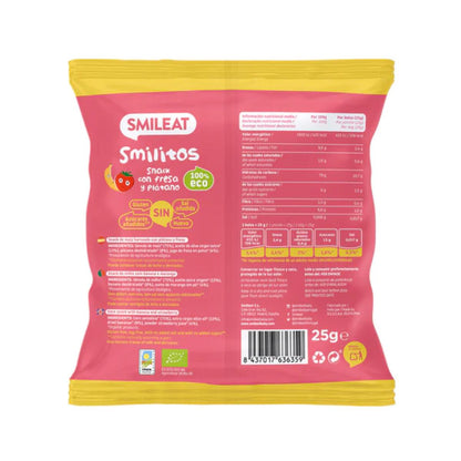 12er-Pack Smilitos, Erdbeer- und Bananenwürmchen ECO Smileat, 25 g