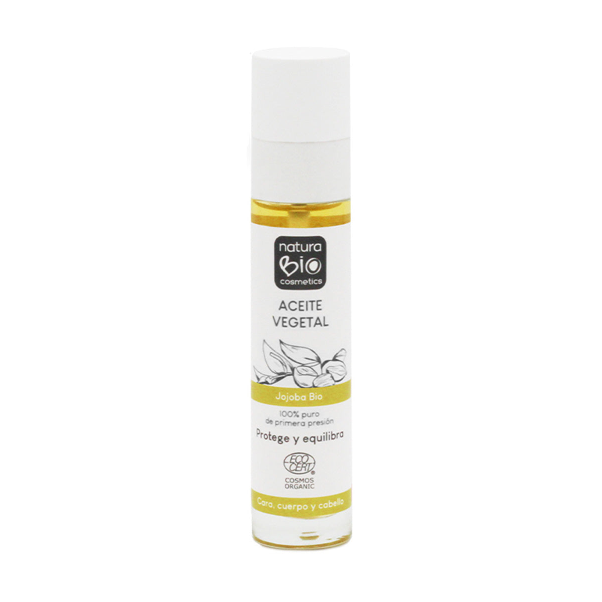 Huile végétale de jojoba bio Naturabio, NATURABIO, 50 ml