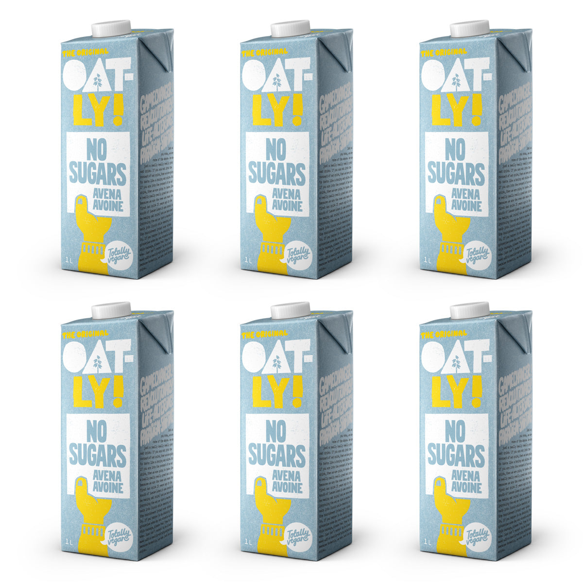 Pack 6x Boisson à l'avoine sans sucre, Oatly, 1 L