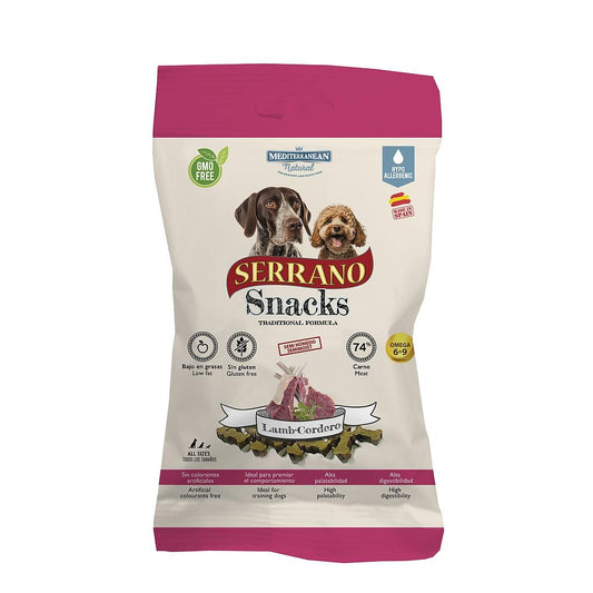 Serrano Snacks d'agneau pour chiens 100 g