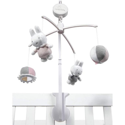 Carrousel Miffy rose bébé rib