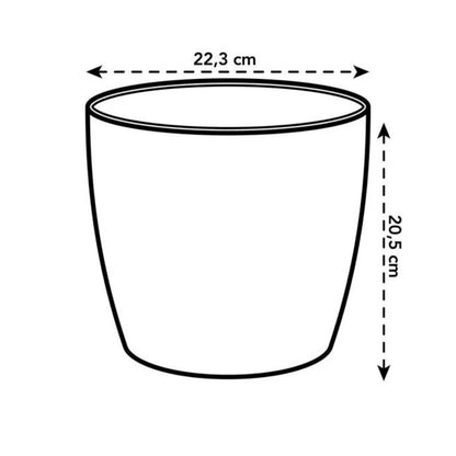 Doniczka z recyklingu Coffee Collection Round Elho 22 cm