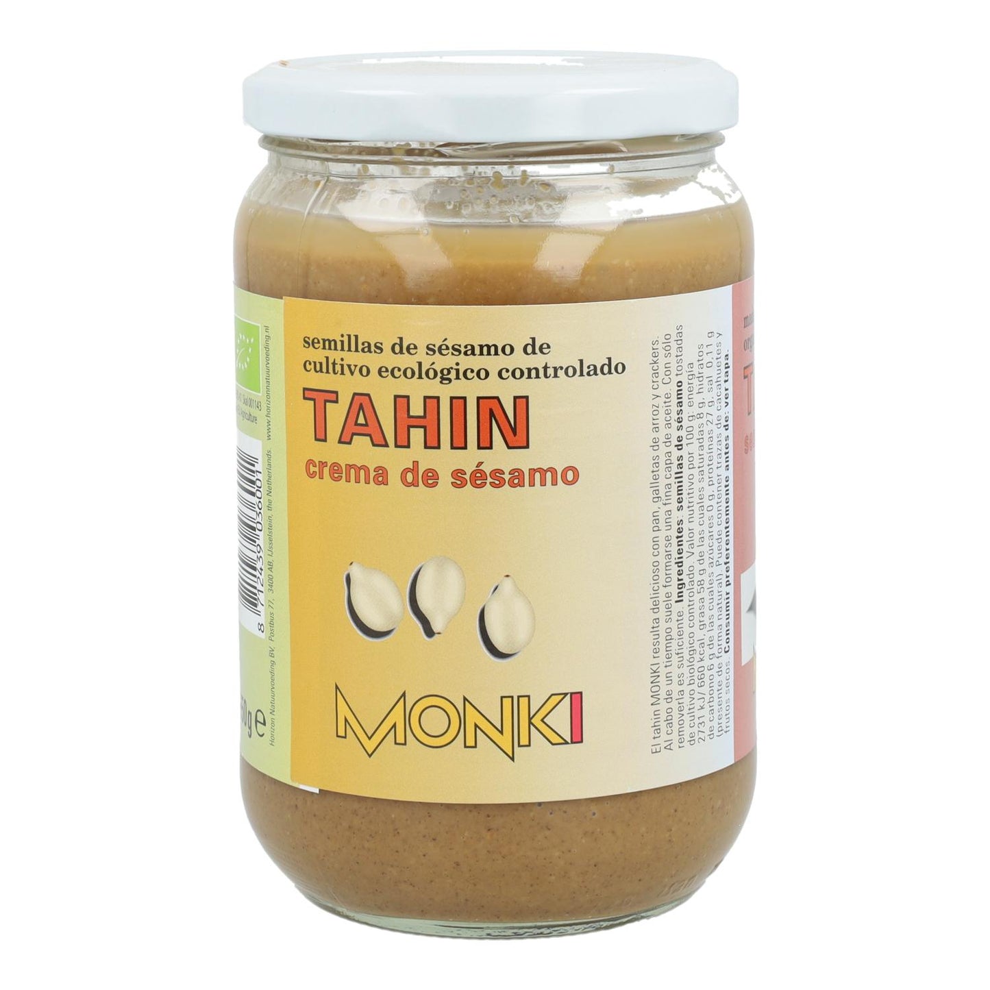 Tahini grillé sans sel bio Monki 330 g