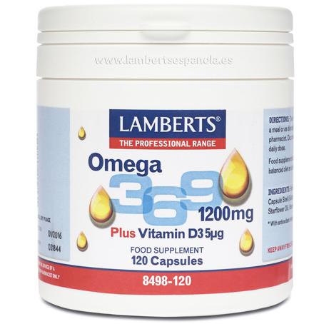 Omega 3-6-9 mit Vitamin D3 Lamberts 120 Kapseln