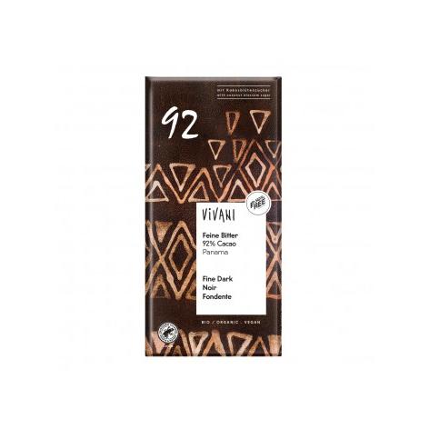 Chocolat noir 92 % Panama avec sucre de coco BIO Vivani 80 g