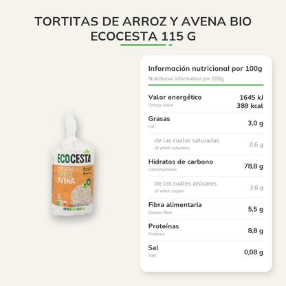 Información nutricional