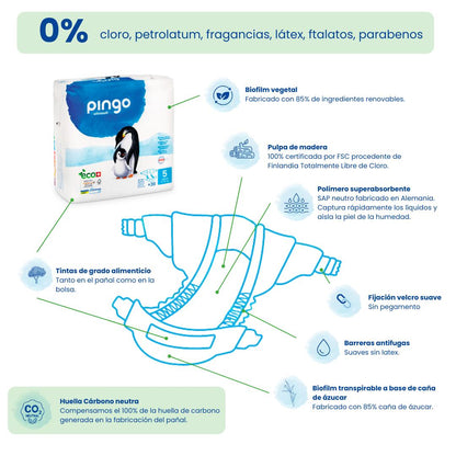 Pingo T5 Nappies (12-25 kg) 36 units