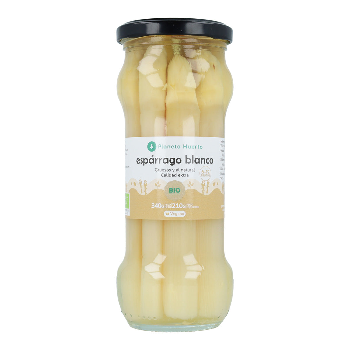 Asperges blanches épaisses ECO Planeta Huerto 340 g
