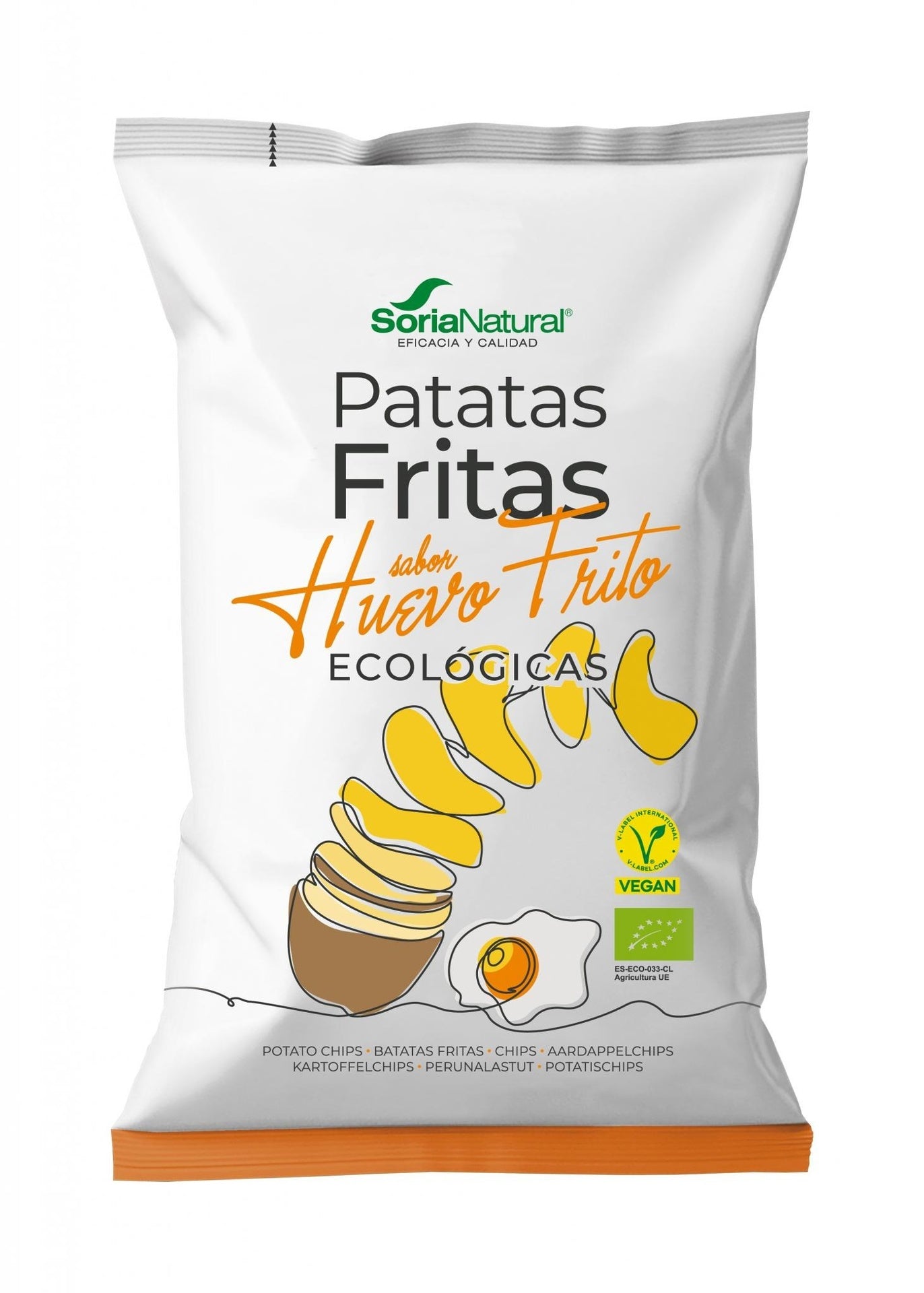 Chips de pommes de terre bio saveur œuf au plat ECO Soria Naturel 100 g