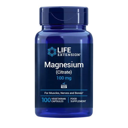Magnez (cytrynian) 100 mg, Life Extension 100 kapsułek