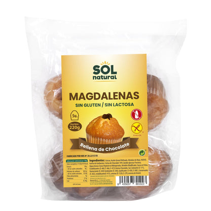 Glutenfreie Muffins mit Schokolade Sol Natural 220 g