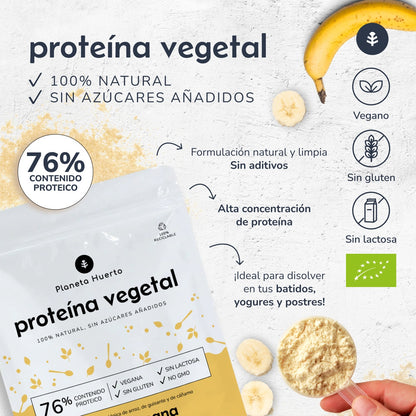 Protéines végétales ECO 76% Banane Planeta Huerto 500 g