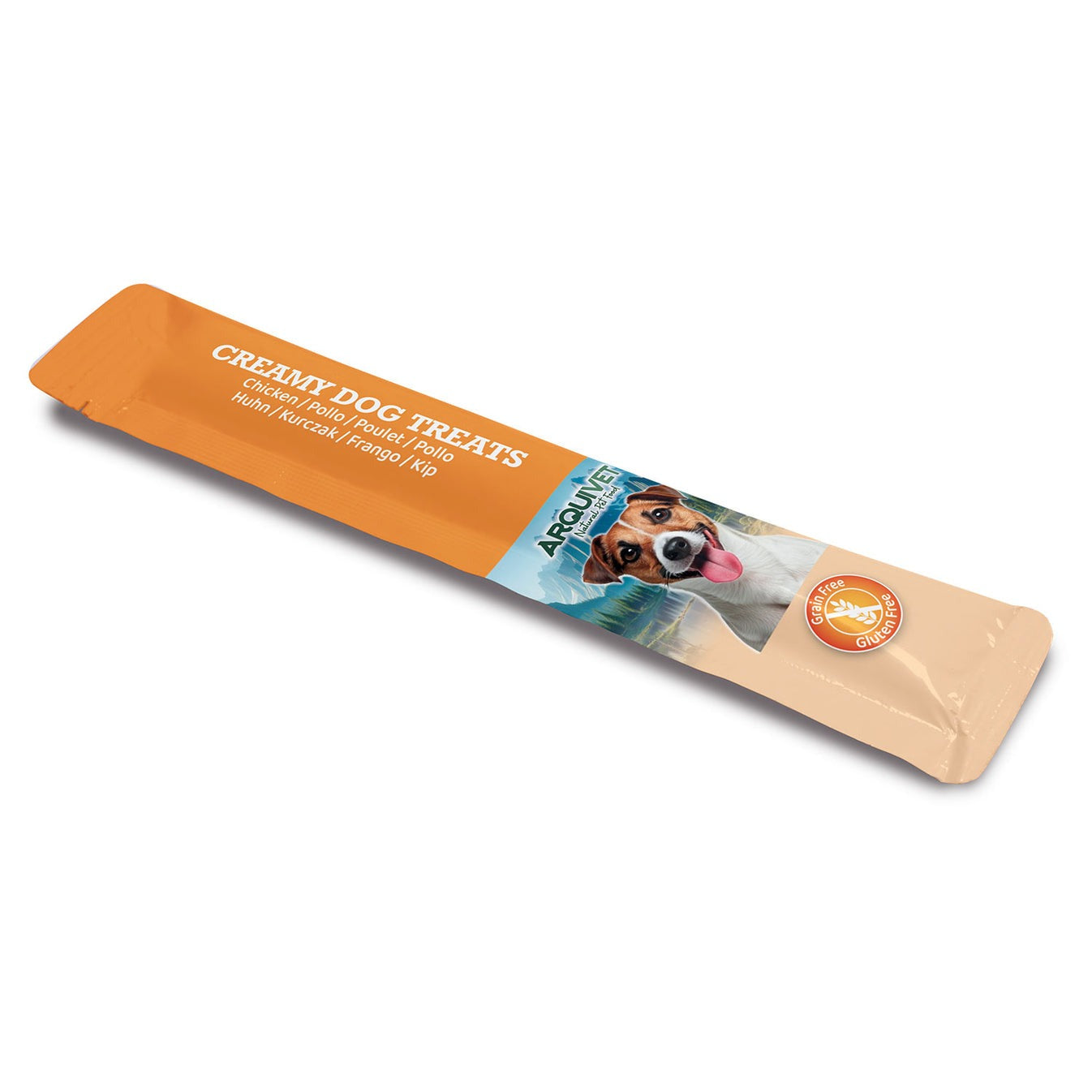 Snack liquide crémeux au poulet pour chien Arquivet (5 sachets de 15 g)