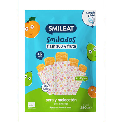 Pack Mix SMILADOS glaces flash pour enfants 100 % fruits BIO Smileat 3 unités de 250 g