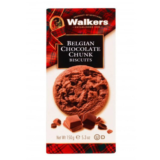 Biscuits aux pépites de chocolat belge Walkers 150 g