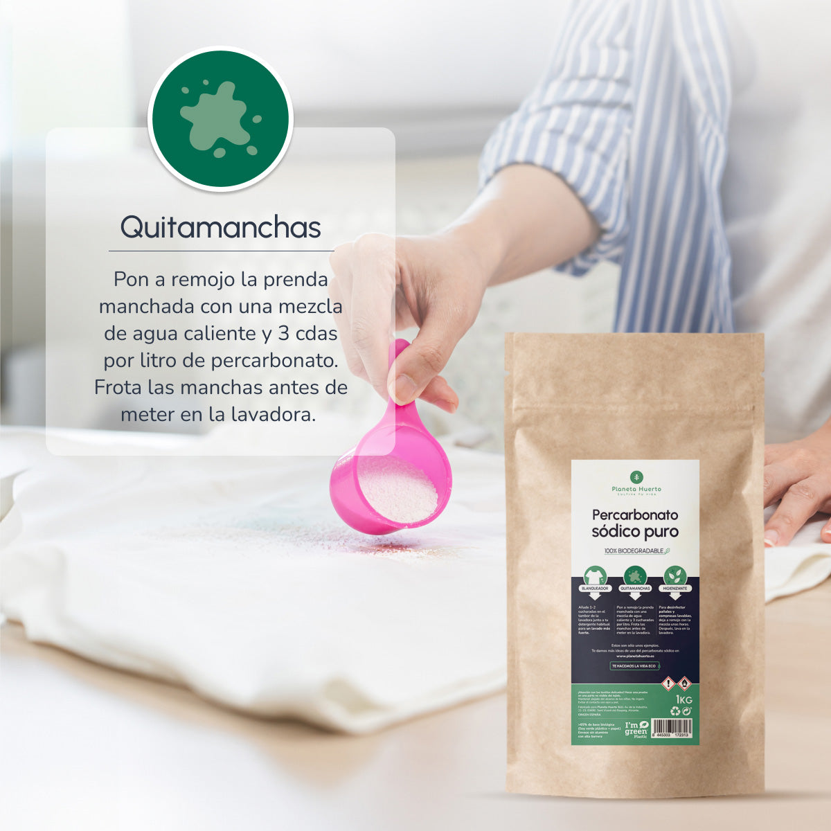 Pack 3xPercarbonate sodium Planeta Huerto 2,5 kg