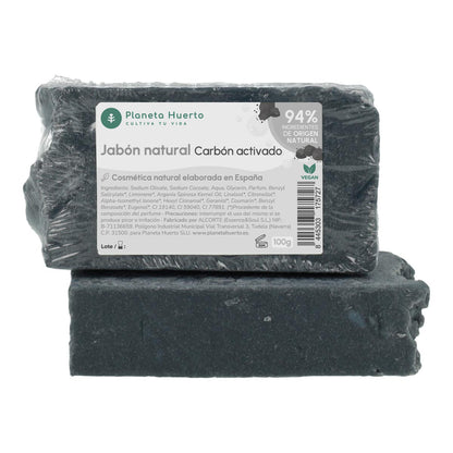 Sapone naturale a base di olio di oliva e carbone attivo 100 g