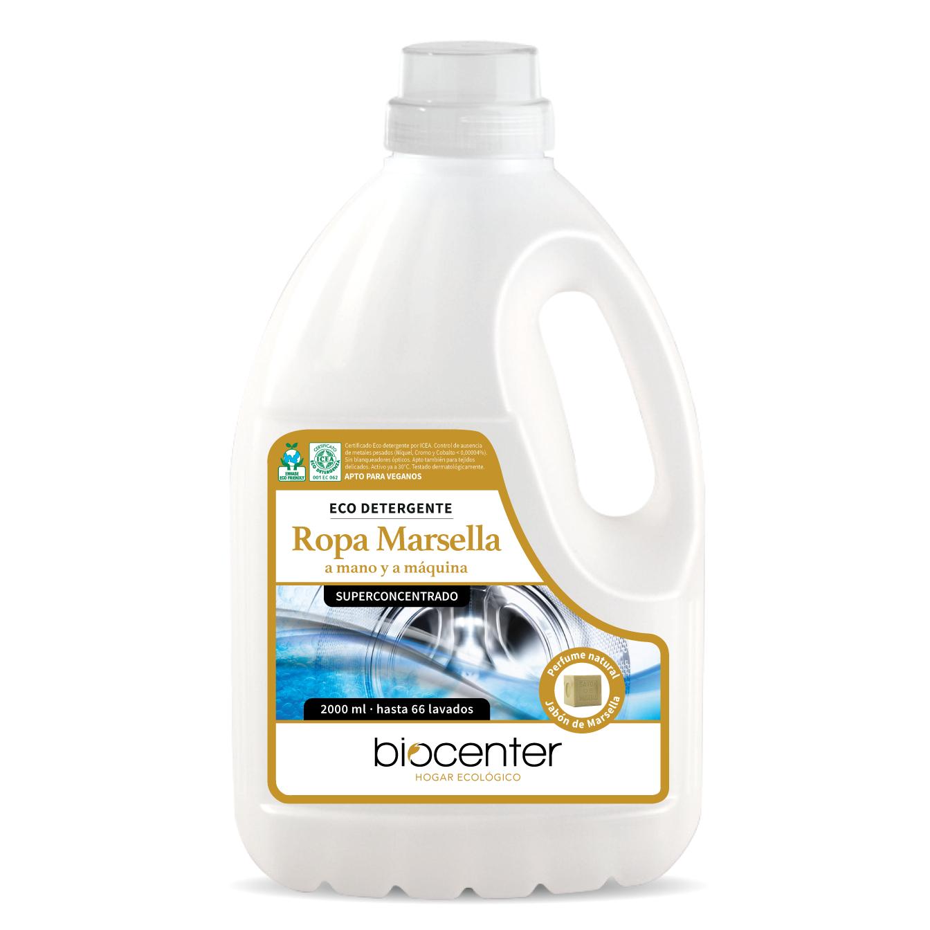 Biocenter Marseille Lessive écologique 2L pour le lavage à la main et en machine, 2L