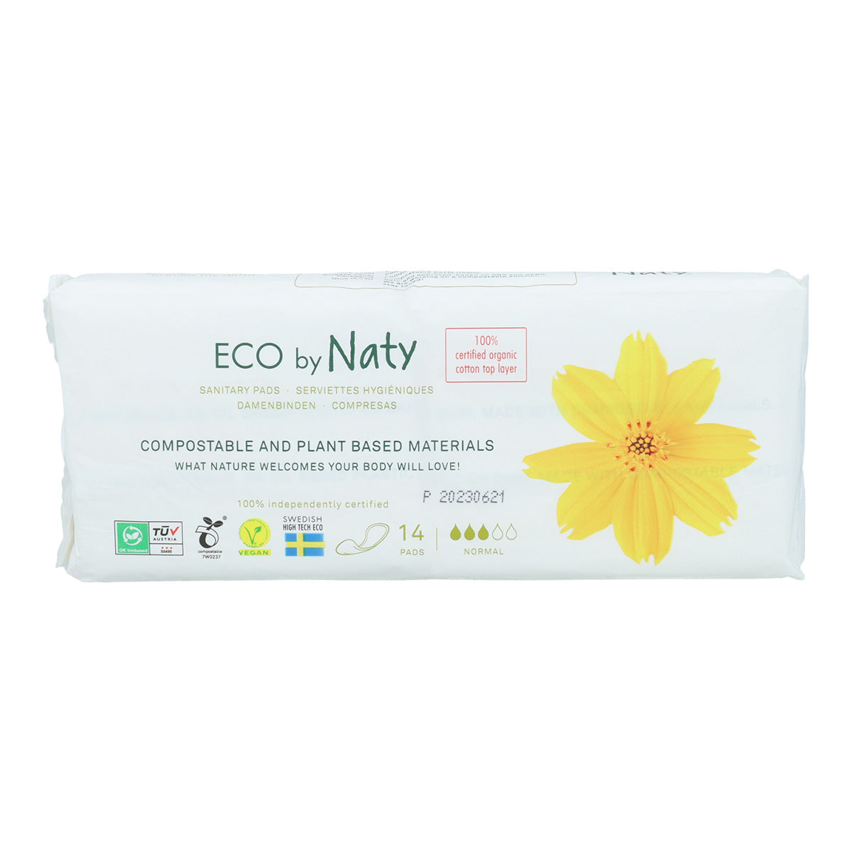 Normal Naty wingless sanitary pads 14 pcs