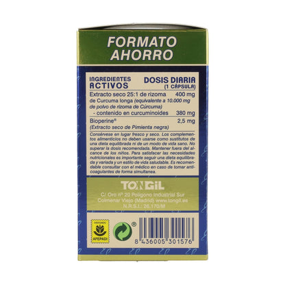 Pack 3x Estado Puro Cúrcuma Tongil  Formato Ahorro 80 Cápsulas