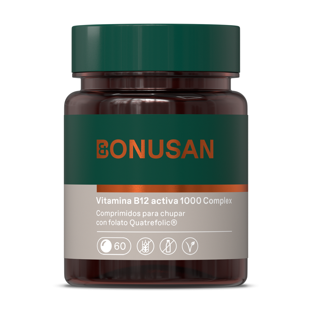 Vitamina B12 activa 1000 Complex Bonusan 60 comprimidos