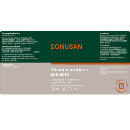 Wyciąg z Mucuna pruriens Bonusan 60 kapsułek