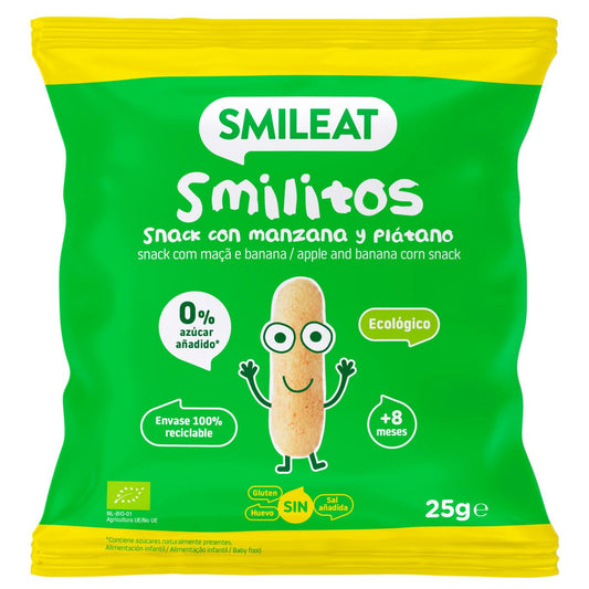 Smilitos à la pomme et à la banane Smileat  25 g