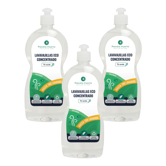 Pack 3xLave-vaisselle Manuel Thé Vert ECO Planet Orchard 750ml