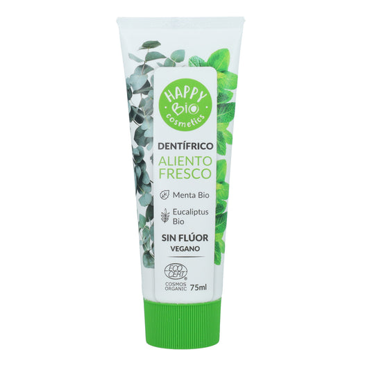 Dentifricio alito fresco menta senza fluoro HappyBio 75 ml