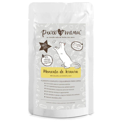 Nourriture humide Barf pour chats Moment de tendresse (poulet) BIO Puromenu 100 g
